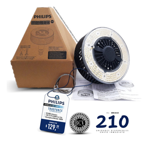 Bombillo Led Trueforce 140w Philips 20000lm 110-277v 6500k