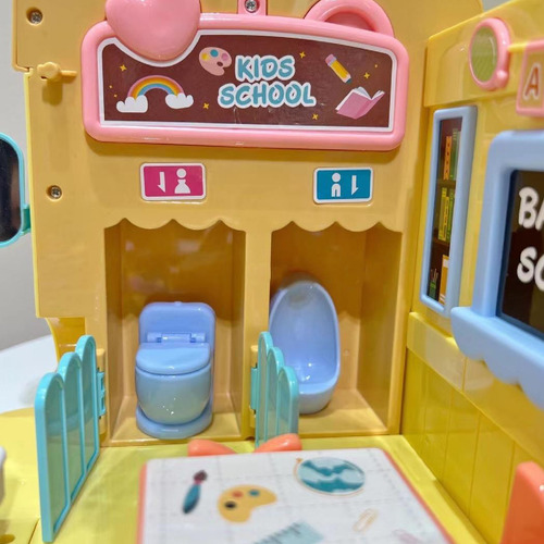Set De Almacenamiento De Música Con Forma De Autobús Escolar