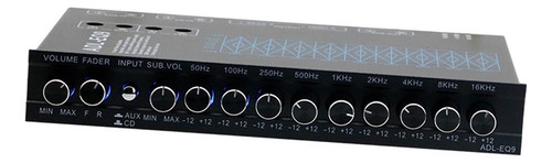 Ecualizador De 9 Bandas Salida De Subwoofer V Con Entrada