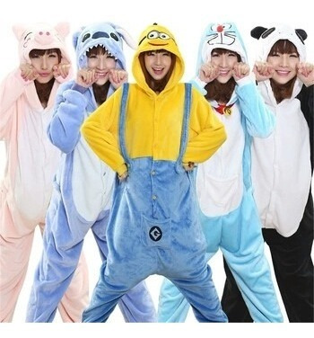 Pijama Kigurumi Enterito Minions, Stitch, Gato Sonriente,etc