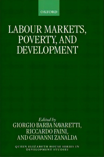 Labour Markets, Poverty, And Development, De Frank Hahn. Editorial Oxford University Press, Tapa Dura En Inglés
