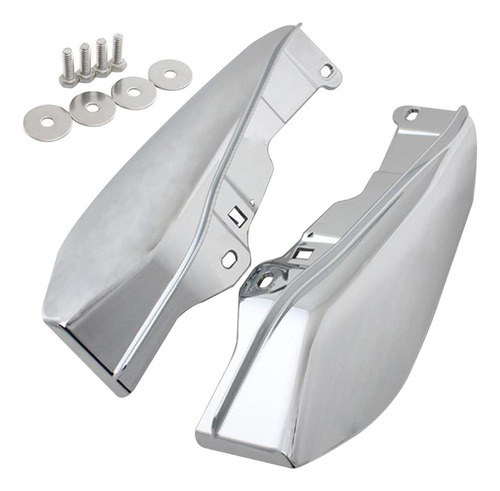 Cromado De Calor Deflector De Aire Set Compatible Con Harley