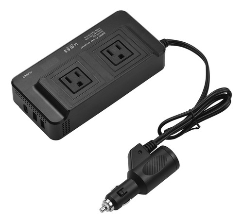 A Inversor De Energía Cc De 200w 12v A Ca 220v Para Auto