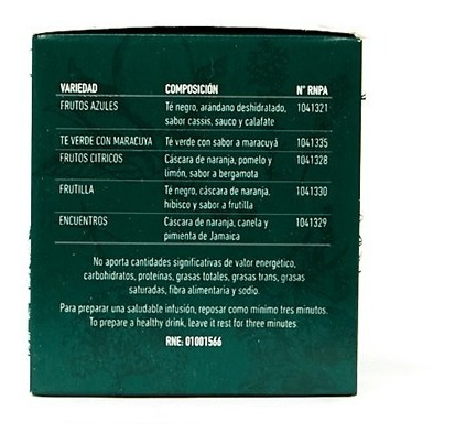 Imagen 7 de 7 de Té Saborizados Hierbas Del Oasis Estuches Mix Placeres X 3