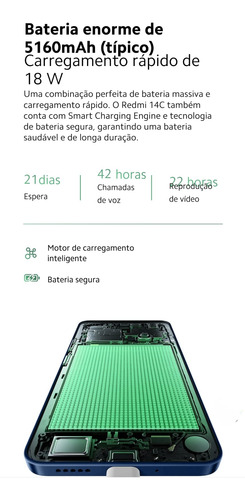 Xiaomi Redmi 14c 4g 256gb 8gb Ram Global Lançamento
