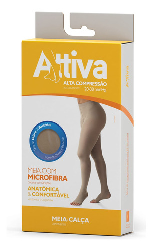 Meia Calça Elástica Varizes Alta Compressão Sigvaris Attiva P