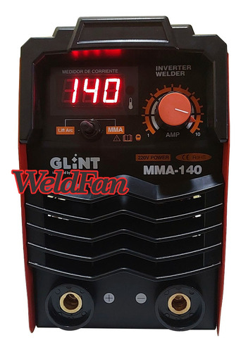 Maquina Soldadora Inverter Glint 140 Mma 220v 140a// Weldfan