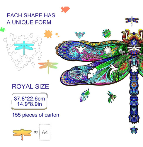 Kaayee Wooden Jigsaw Puzzles-wooden Wooden Shape Unique, Dra