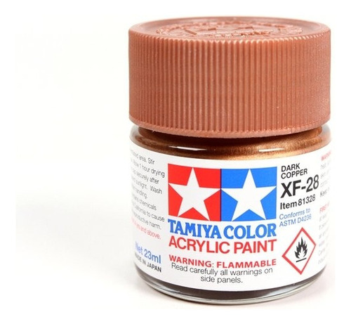 Pintura Mate Tamiya Xf-28 Dark Copper Xf28 Acrilica 23 Ml.