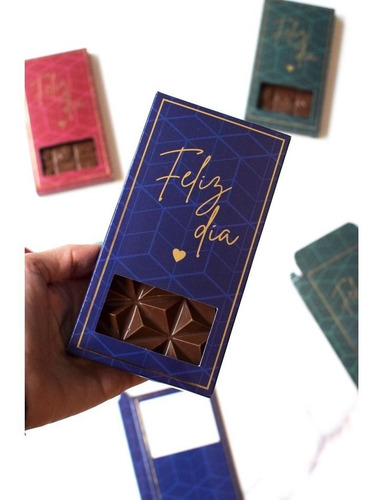 Imagen 6 de 7 de Cajitas Packaging Tabletas Choco Feliz Día X 6 Parpen