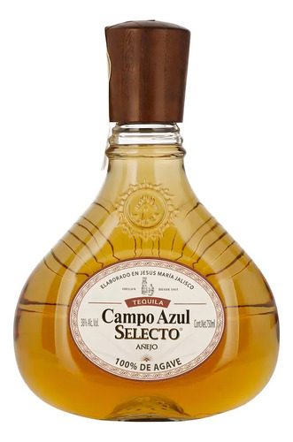 Pack De 4 Tequila Campo Azul Selecto Añejo 750 Ml