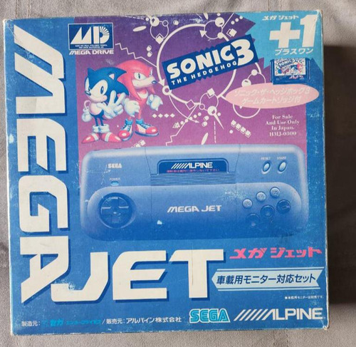 Sega Mega Jet Alpine Impecável Completo Perfeito Raro (Usado)