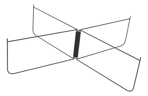Stand De Refrigerador Plegable Versátil Negro Recto