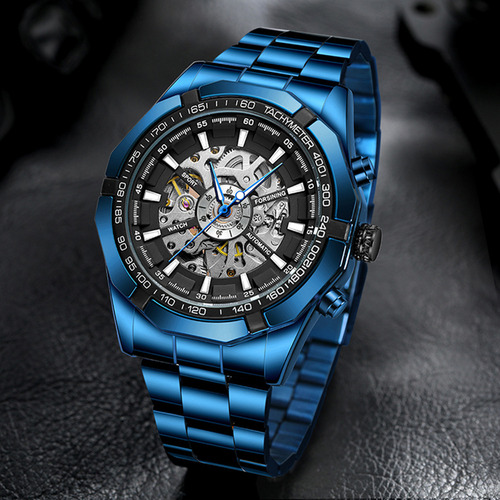 Reloj Deportivo Automático Para Hombre Con Correa De Acero