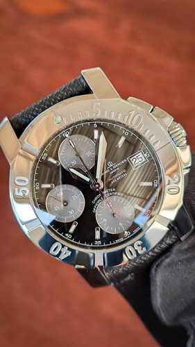 Baume & Mercier Capeland Chronograph Automatic Preto Prateado Preto