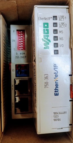 Wago750-363 Modulo Acoplador De Bus De Campo Ethernet/ip, (Usado)