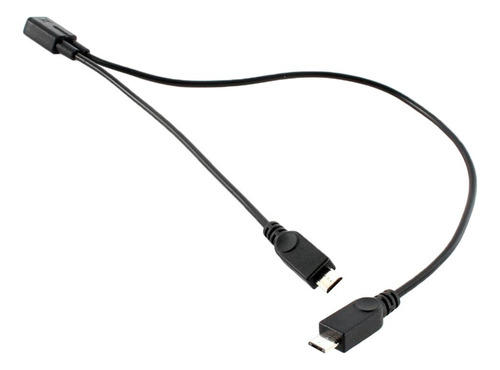 2 Cable Micro Usb, Cable De Extensión Divisor De A 2 ,
