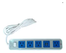 Comprar Regleta Electrica De 4 Tomas Corrientes Y 2 Puertos Usb