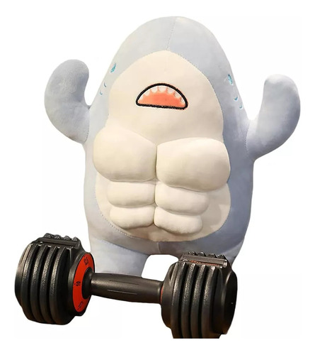 Lindo Peluche Muscle Shark Para Novia