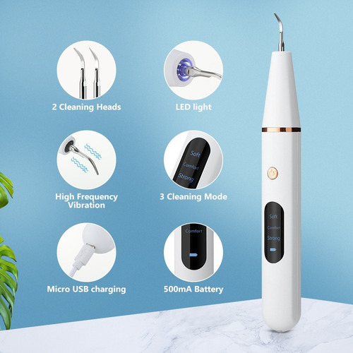Raspador Eléctrico, Eliminador De Sarro, Cálculo Dental.