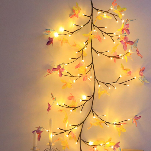 Rama De De Navidad Iluminada Rama Artificial Iluminada
