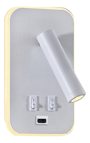 Mz Luz De Fondo De Pared N8, Carga Usb, Rotación De 330