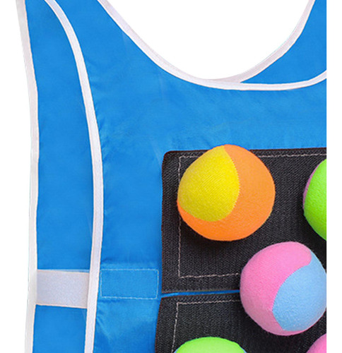 Dodgeball Game 5 Sticky Ball Toy Toss Soft Toy Azul Adultos