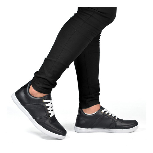 Zapatilla Urbana Hombre Eco Cuero Liviana Comoda Wolf 430