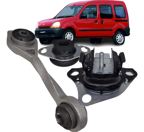 Kit Coxim Motor E Cambio Kangoo 1.6 8v E 16v 2002 A 2006