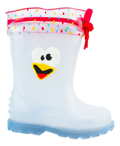 Bota Lluvia Pollito Feliz Niños Ligera Impermeable 612-br