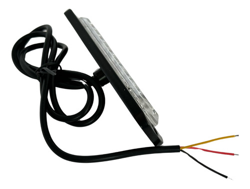 Código Estrobo 6 Led Directo Negro Blanco Neutro