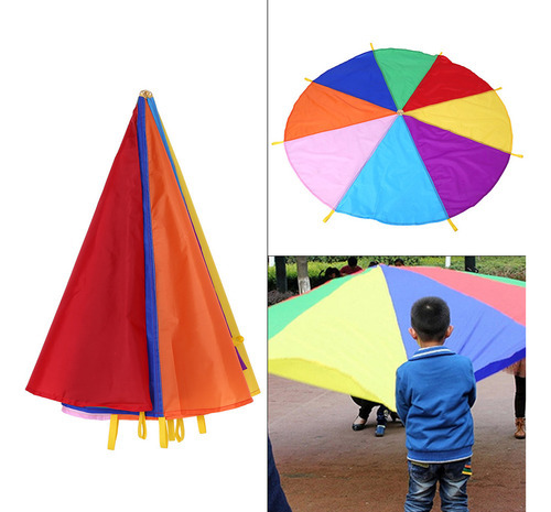 Paracaídas Para Juegos Al Aire Libre, 8 Asas, 2 M De Diámetr