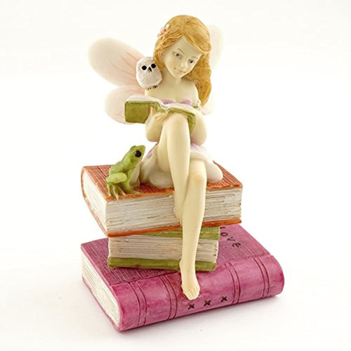 Imagen 1 de 4 de Top Collection Miniature Garden Y Terrarium Fairy Reading En