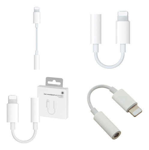 Adaptador Lightning Para iPhone A Jack 3.5mm Para Audifono