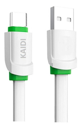 Cabo Turbo Charge Rápido Reforçado Compativel iPhone Kaidi Cor Tipo-c (modelos Novos