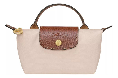 Minibolsillo Longchamp Le Pliage Original Con Ala, Color Bei