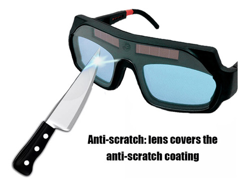 2 Energía Solar Oscurecimiento Automático Soldador Lentes De