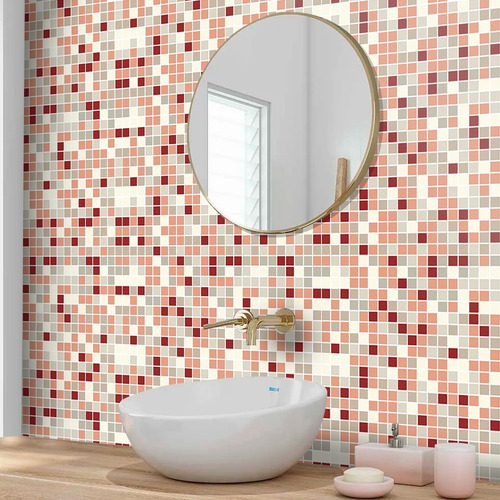 Papel De Parede Adesivo Lavável Para Cozinha Banheiro Past22