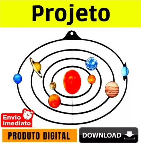 Projeto Sistema Solar Em Papel - Arquivo Pdf Para Montagem