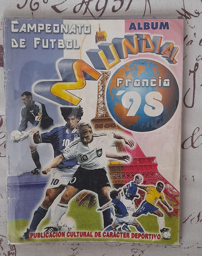 .- Album Futbol Mundial Francia 1998 Navarrete Completo Pega
