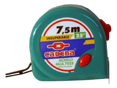 Flexometro Cadena 7.5 Metros 10 Piezas Mga-7525
