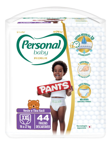 Fraldas Personal Baby Premium Pants XXG