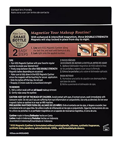 Pestañas Postizas - Kiss Magnetic Eyeliner & Lash Kit, Charm