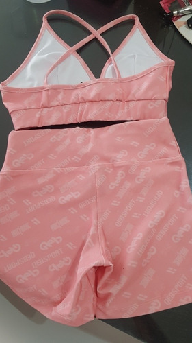 Conjunto Qeb Sport Rosa Impecable Talle Xs