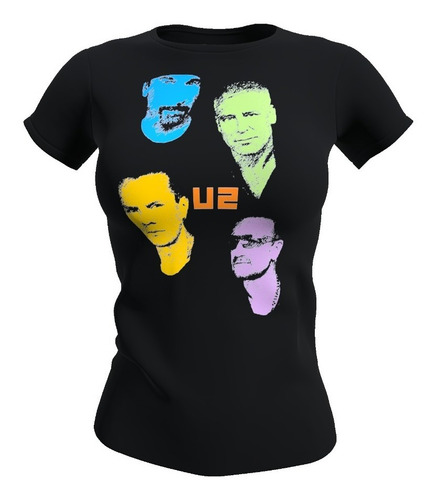 Polera Mujer Diseño U2, 100% Algodón