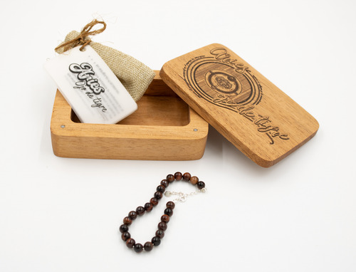 Pulsera De Plata Ojo De Tigre Piedras De Poder Signo Aries
