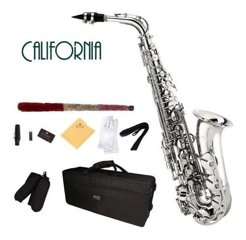 Saxo Alto California Original Plateado Estuche Boquilla