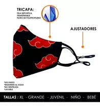 Comprar Cubrebocas Naruto Akatsuki