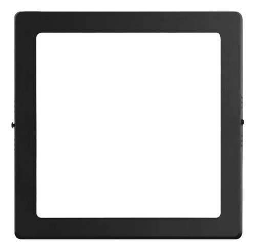 Panel Plafón Led 25w Cuadrado Negro Mate Aplicar cálido 3000k TBCin