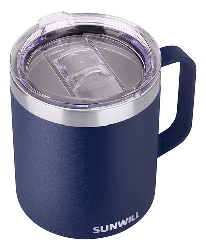 Taza De Café Sunwill De 14 Oz, Taza De Camping Con Aislamien